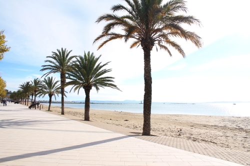 Schöne Stadt Roses,Mittelmeerstadt an der Costa Brava,in Katalonien,Spanien