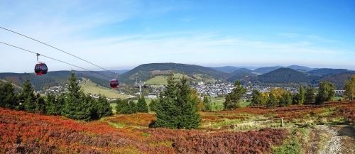 Panorama von Willingen im Sauerland (Deutschland)