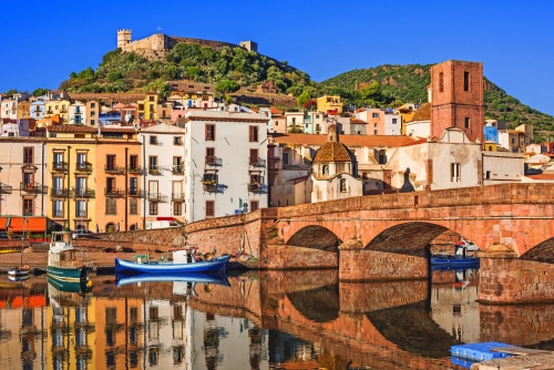 Bosa auf Sardinien, Italien