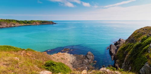 Strand des Schwarzen Meeres in Sinemorets, Bulgarien