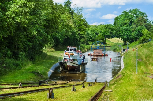 der Oberländische Kanal nahe Elbl?g in den Masuren