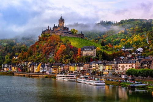 herbstliches Cochem an der Mosel