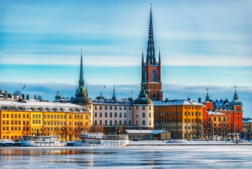 Stockholm Gamla Stan Winter Landscape