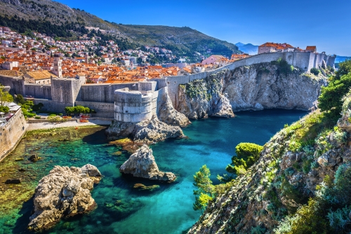 Dubrovnik an der Adriaküste in Dalmatien, Kroatien