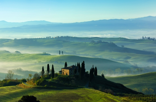 Villa Pienza im Val d?Orcia in der Toskana, Italien