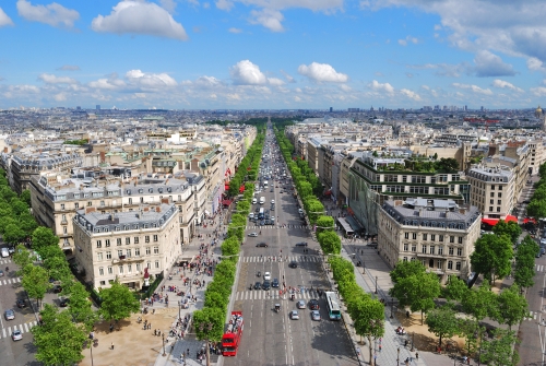 Champs Elysees in Paris