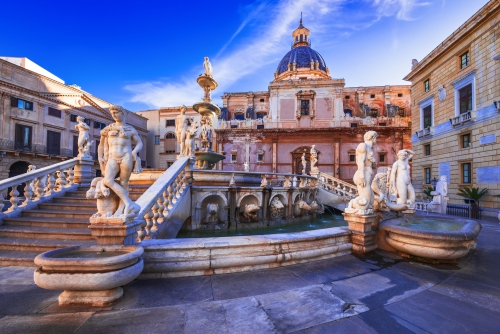 Piazza Pretoria in Palermo