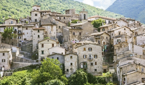 mittelalterlichen Dorf Scanno