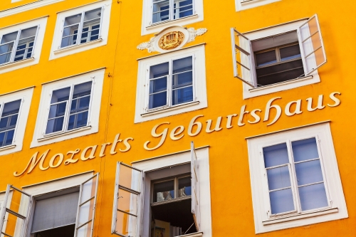 Mozarts Geburtshaus in Salzburg, Österreich