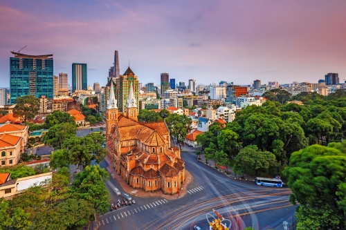Ho Chi Minh Stadt in Vietnam