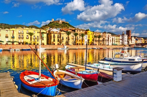 Bosa auf Sardinien, Italien