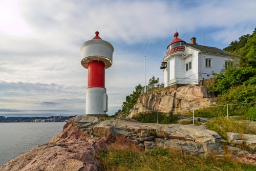 Leuchtturm in Kristiansand, Norwegen